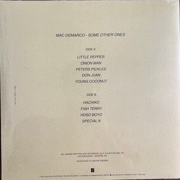 Mac Demarco - Some Other Ones | Captured Tracks (CTSP-032) - 2