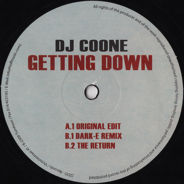DJ Coone - Getting Down | Zoo Records (ZOO 010) - 2