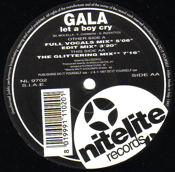Gala - Let A Boy Cry | Nitelite Records (NL 9702) - 3