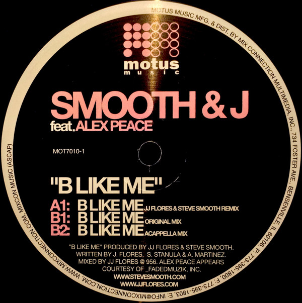 JJ Flores & Steve Smooth - B Like Me | Motus Music (MOT7010-1) - 3 JJ Flores & Steve Smooth - B Like Me | Motus Music (MOT7010-1) - 3