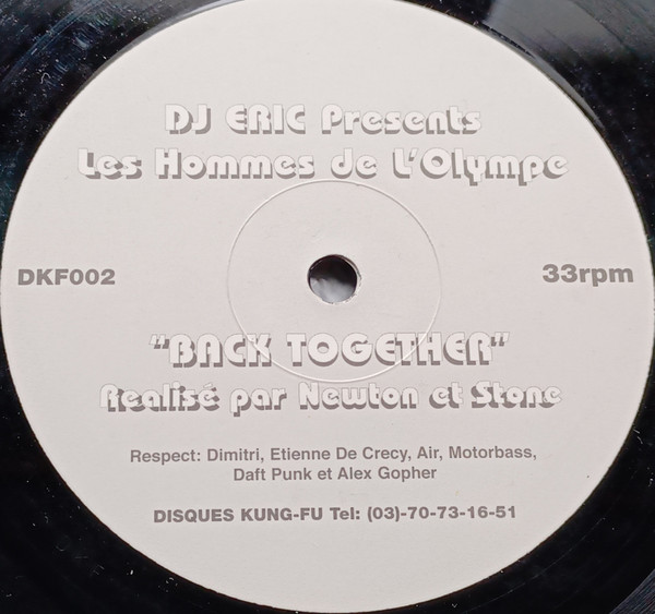 DJ Eric Presents Les Hommes De L'Olympe - Back Together | Disques Kung-Fu (DKF002) - main