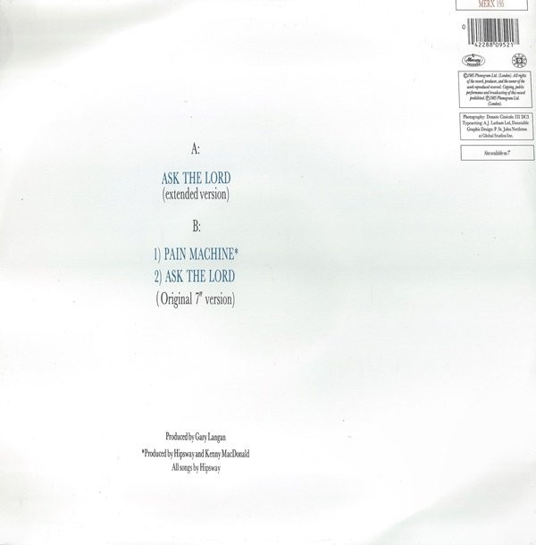 Hipsway - Ask The Lord | Mercury (MERX 195) - 2