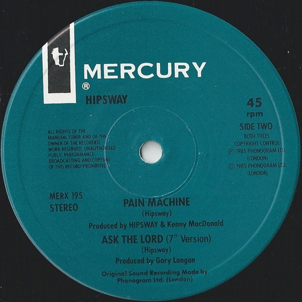 Hipsway - Ask The Lord | Mercury (MERX 195) - 4