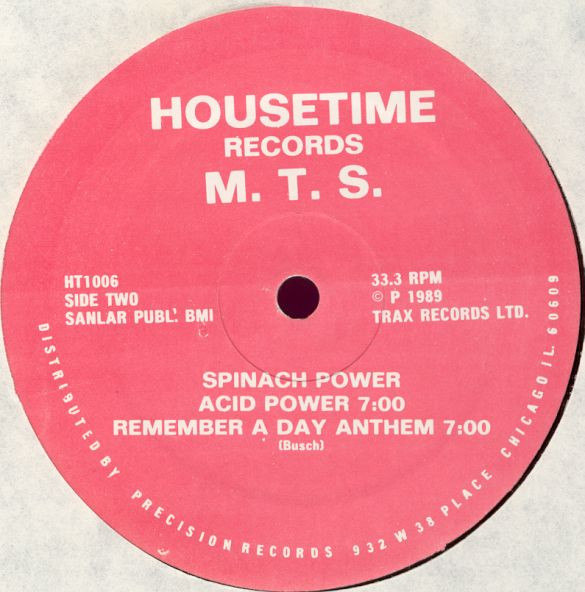 M.T.S. - Spinach Power | Housetime Records (HT1006) - 2 M.T.S. - Spinach Power | Housetime Records (HT1006) - 2