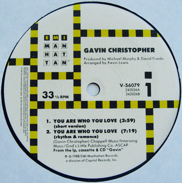 Gavin Christopher - You Are Who You Love | EMI-Manhattan Records (V-56079) - 3 Gavin Christopher - You Are Who You Love | EMI-Manhattan Records (V-56079) - 3