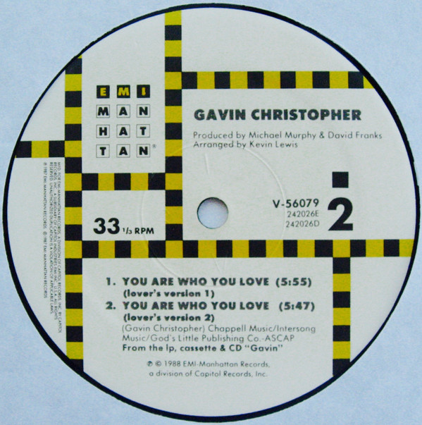 Gavin Christopher - You Are Who You Love | EMI-Manhattan Records (V-56079) - 4 Gavin Christopher - You Are Who You Love | EMI-Manhattan Records (V-56079) - 4