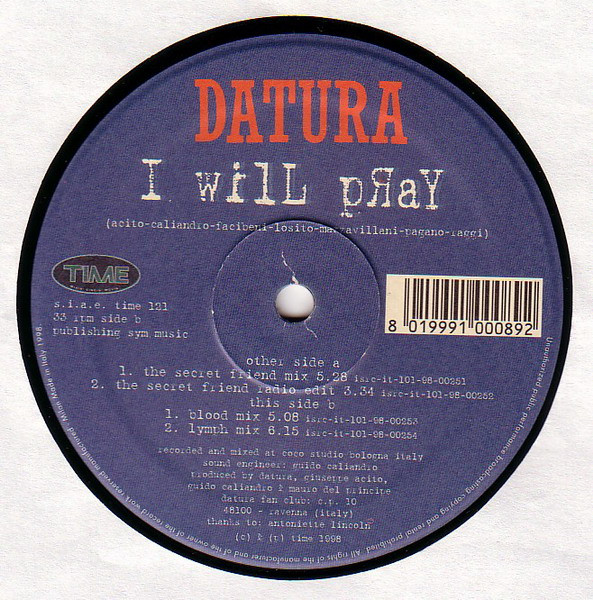 Datura - I Will Pray | TIME (TIME 121) - 3