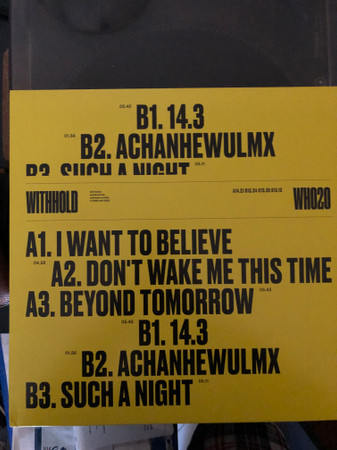 Various - WH020 | Withhold (WH020) - main Various - WH020 | Withhold (WH020) - main