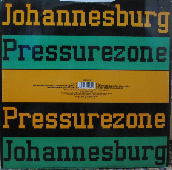 Pressure Zone - Johannesburg | Creation Records (CRE 084 T) - 2 Pressure Zone - Johannesburg | Creation Records (CRE 084 T) - 2