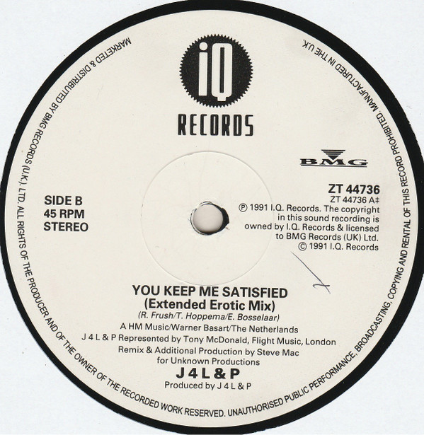 J4L & P - Keep Me Satisfied | I.Q. Records (ZT 44736) - 5 J4L & P - Keep Me Satisfied | I.Q. Records (ZT 44736) - 5