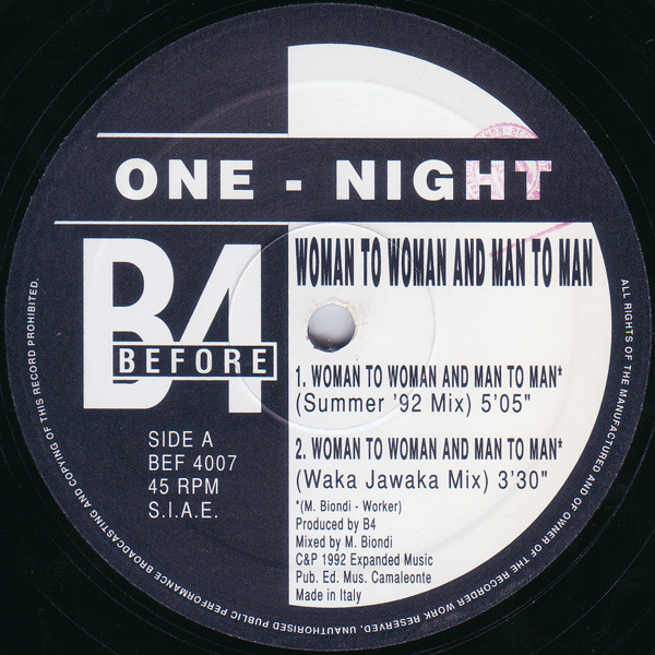 One Night - Woman To Woman And Man To Man | B4 Before (BEF 4007) - main One Night - Woman To Woman And Man To Man | B4 Before (BEF 4007) - main