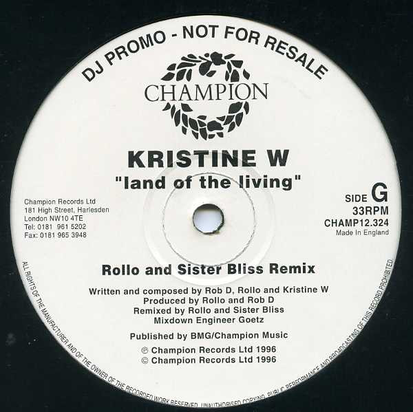 Kristine W - Land Of The Living | Champion (CHAMP12.324) - 7 Kristine W - Land Of The Living | Champion (CHAMP12.324) - 7