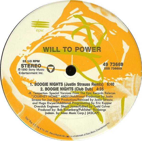 Will To Power - Boogie Nights | Epic (49 73669) - 2