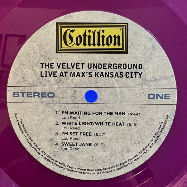 The Velvet Underground - Live At Max's Kansas City | Cotillion (RCV1 552293) - 3 The Velvet Underground - Live At Max's Kansas City | Cotillion (RCV1 552293) - 3