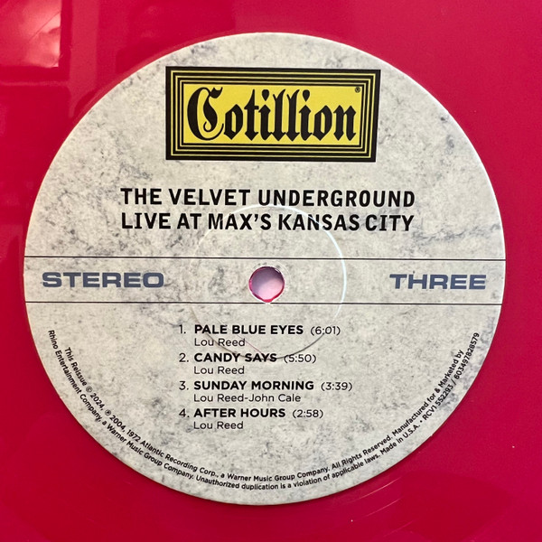 The Velvet Underground - Live At Max's Kansas City | Cotillion (RCV1 552293) - 5 The Velvet Underground - Live At Max's Kansas City | Cotillion (RCV1 552293) - 5