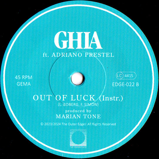 Ghia - Out Of Luck | The Outer Edge (EDGE-022) - 3