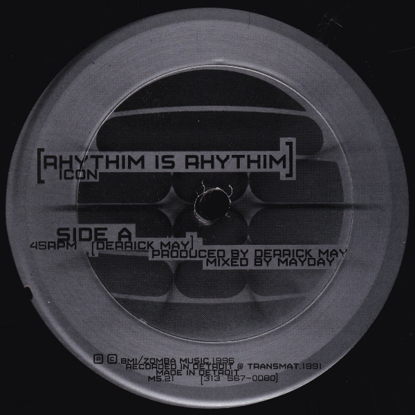 Rhythim Is Rhythim - Icon / Kao-Tic Harmony | Transmat (MS-21) - main