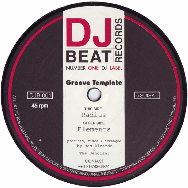Groove Template - Radius | DJ Beat Records (DJB 001) - main