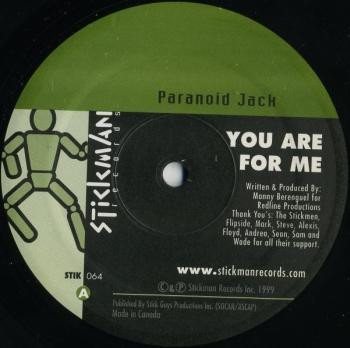 Paranoid Jack - You Are For Me | Stickman Records (STIK 064)