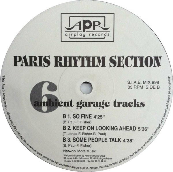 Paris Rhythm Section - 6 Ambient Garage Tracks | Airplay Records (MIX 898) - 4