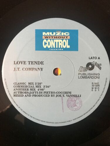 JT Company - Love Tende | Muzic Without Control Records (MWC 001) - 3 JT Company - Love Tende | Muzic Without Control Records (MWC 001) - 3