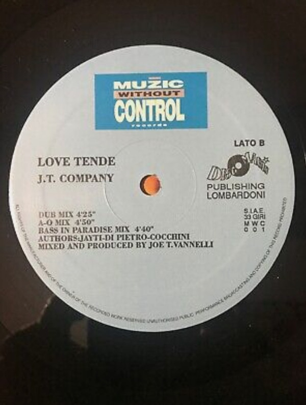 JT Company - Love Tende | Muzic Without Control Records (MWC 001) - 4 JT Company - Love Tende | Muzic Without Control Records (MWC 001) - 4