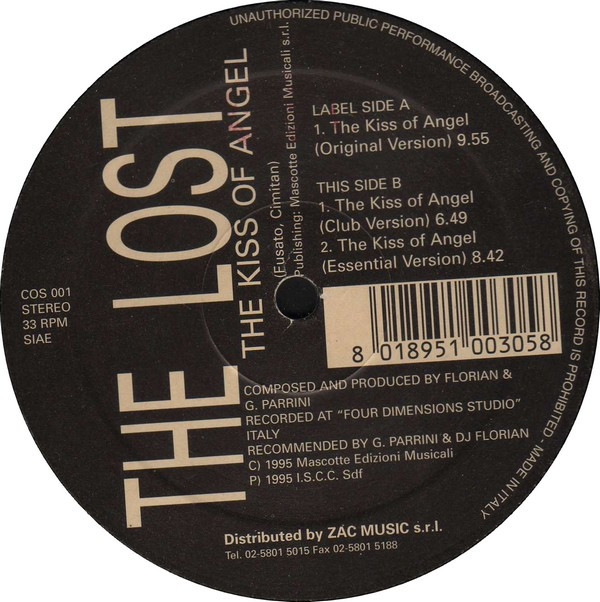 The Lost - The Kiss Of Angel | Cosmo Records (COS 001) - main The Lost - The Kiss Of Angel | Cosmo Records (COS 001) - main