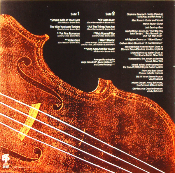 Stéphane Grappelli Plays Jerome Kern