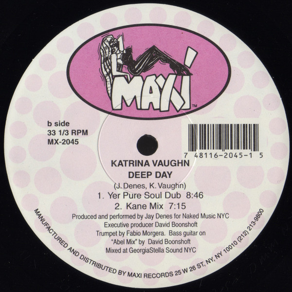Katrina Vaughn - Deep Day | Maxi Records (MX-2045) - 3 Katrina Vaughn - Deep Day | Maxi Records (MX-2045) - 3