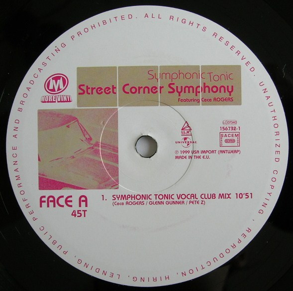 Street Corner Symphony Featuring Cece Rogers - Symphonic Tonic | More Vinyl (156732-1) - 3 Street Corner Symphony Featuring Cece Rogers - Symphonic Tonic | More Vinyl (156732-1) - 3