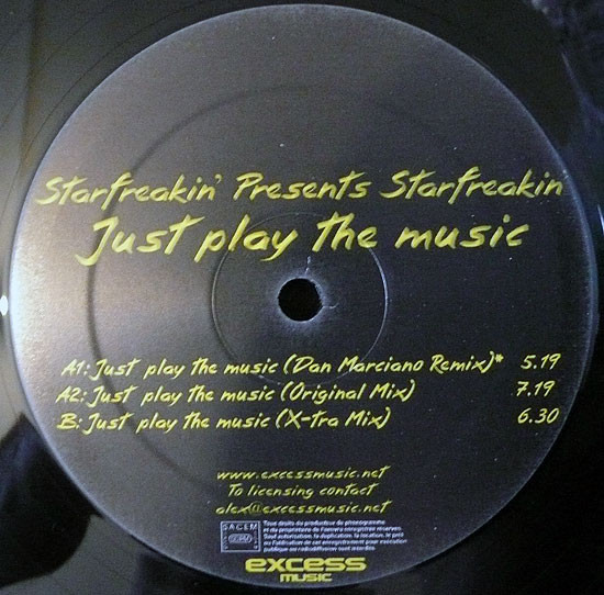 Starfreakin' - Just Play The Music | Escape Records (ESC 004) - 4