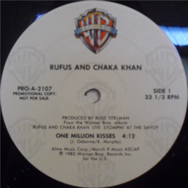 Rufus And Chaka Khan - One Million Kisses | Warner Bros. Records (PRO-A-2107) - 2 Rufus And Chaka Khan - One Million Kisses | Warner Bros. Records (PRO-A-2107) - 2