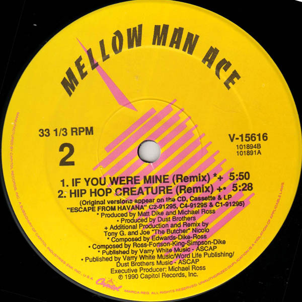 Mellow Man Ace - If You Were Mine | Capitol Records (V-15616) - 4