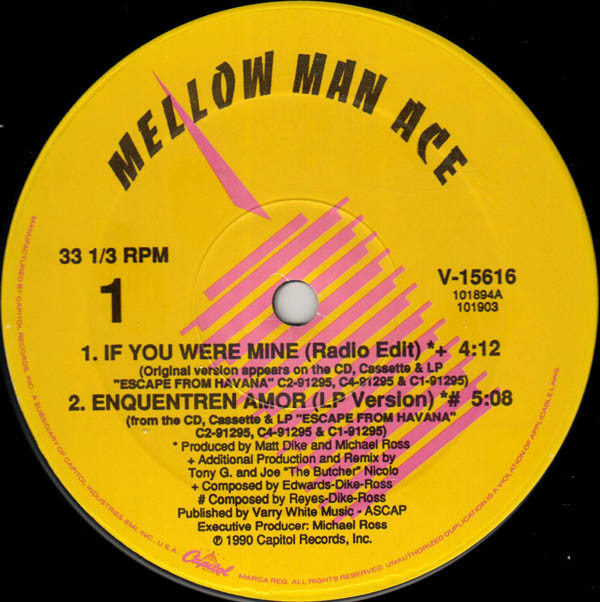 Mellow Man Ace - If You Were Mine | Capitol Records (V-15616) - 3