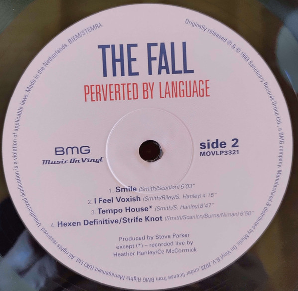 The Fall - Perverted By Language | Music On Vinyl (MOVLP3321) - 4 The Fall - Perverted By Language | Music On Vinyl (MOVLP3321) - 4