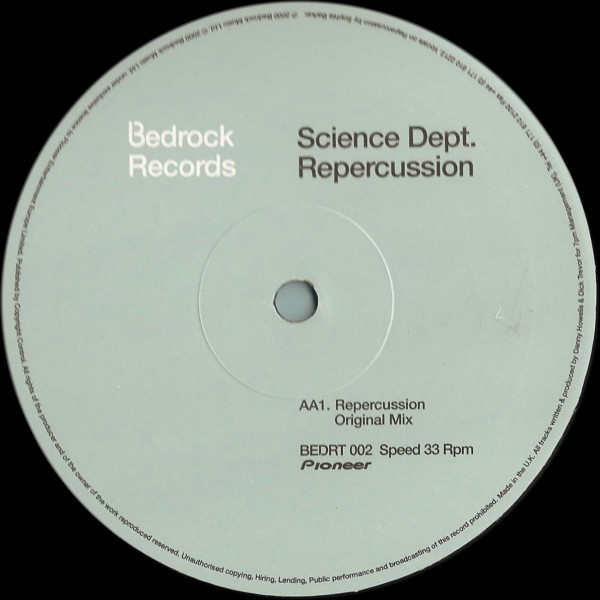 Science Dept. - Persuasion / Repercussion | Bedrock Records (BEDRT 002) - 3