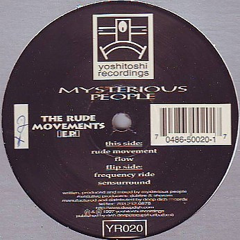 Mysterious People - The Rude Movements E.P. | Yoshitoshi Recordings (YR020)