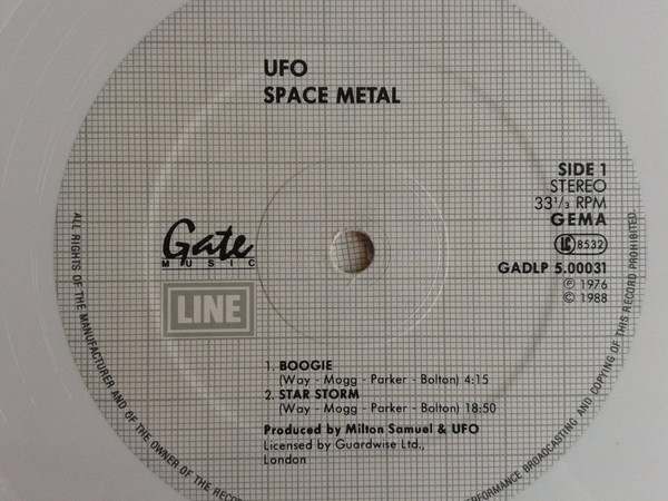 UFO - Space Metal | Gate Records (GADLP 5.00031 M) - 4