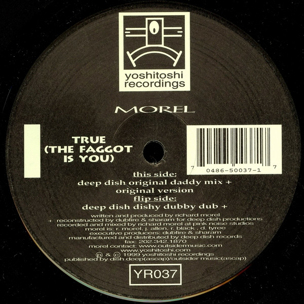 Morel - True (The Faggot Is You) | Yoshitoshi Recordings (YR037) - 2 Morel - True (The Faggot Is You) | Yoshitoshi Recordings (YR037) - 2