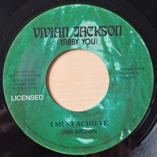 JNR Brown - I Must Achieve | Vivian Jackson (Yabby You) (YU708) - main