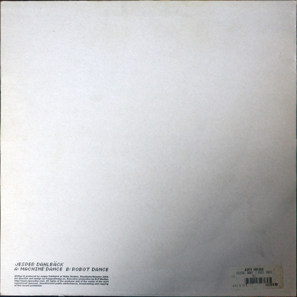Jesper Dahlbäck - Machine Dance | DK Records (DX0) - 2