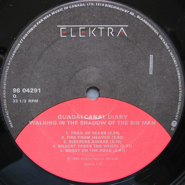 Guadalcanal Diary - Walking In The Shadow Of The Big Man | Elektra (96 04291) - 3 Guadalcanal Diary - Walking In The Shadow Of The Big Man | Elektra (96 04291) - 3