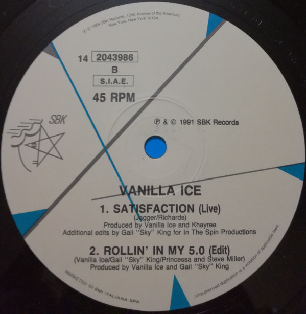 Vanilla Ice - Satisfaction | EMI (14 2043986) - 4