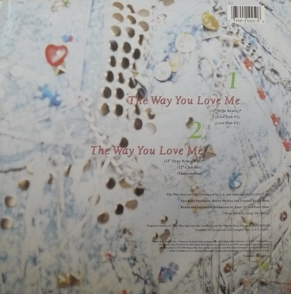Karyn White - The Way You Love Me | Warner Bros. Records (0-21025) - 4