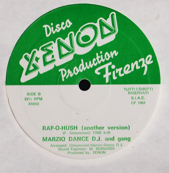 Marzio Dance D.J. - Rap-O-Hush | Xenon (XN002) - 4