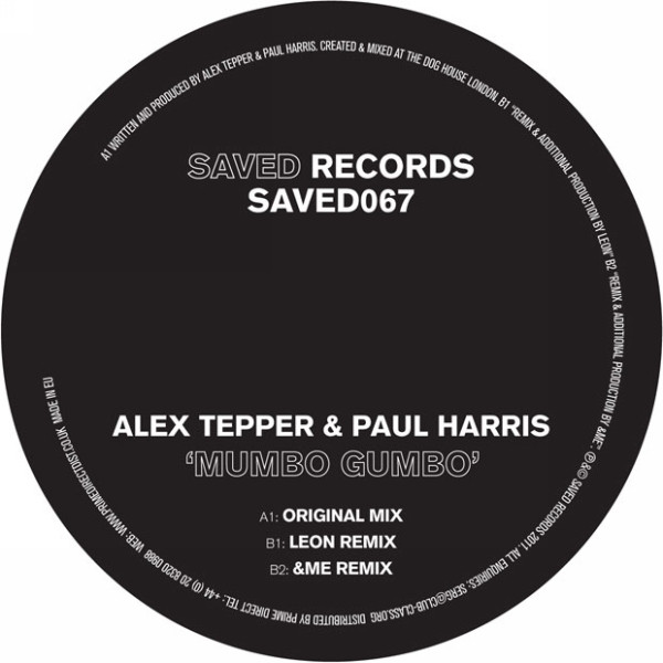 Alex Tepper & Paul Harris - Mumbo Gumbo | Saved Records (SAVED067) - main Alex Tepper & Paul Harris - Mumbo Gumbo | Saved Records (SAVED067) - main