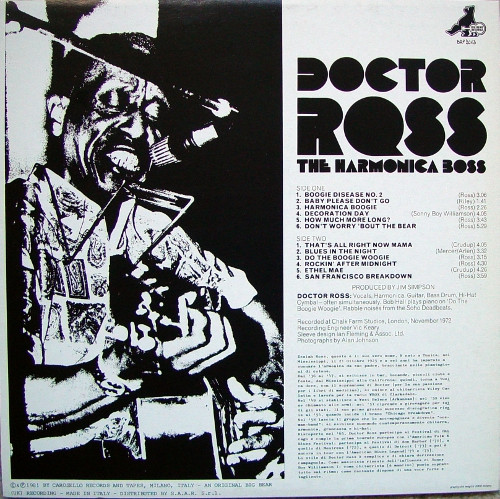 Doctor Ross - The Harmonica Boss | Big Bear Records (BRP 2013) - 2