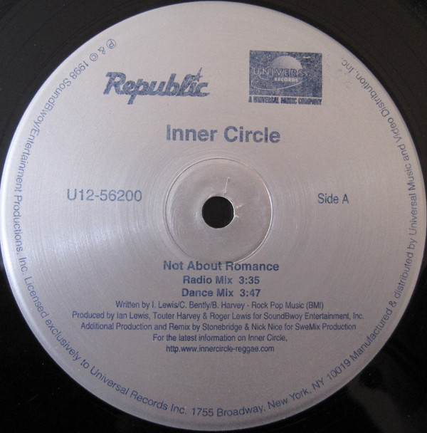 Inner Circle - Not About Romance | Universal Records (U12-56200) - 2 Inner Circle - Not About Romance | Universal Records (U12-56200) - 2