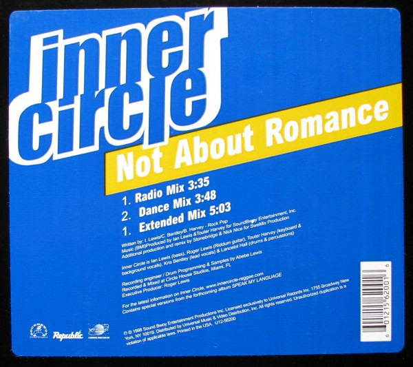 Inner Circle - Not About Romance | Universal Records (U12-56200) - main Inner Circle - Not About Romance | Universal Records (U12-56200) - main