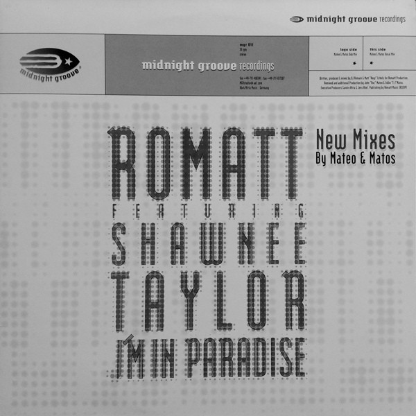 Romatt Feat. Shawnee Taylor - I'm In Paradise | Midnight Groove Recordings (mgr 011) - main